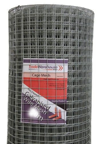 Cage Wire Mesh (25mm squares) - 1830mm x 20m