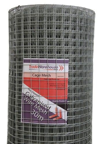 Cage Wire Mesh (25mm squares) - 914mm x 30m